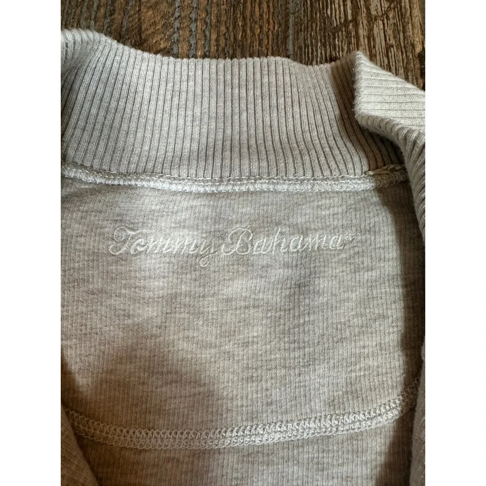 Tommy Bahama Mens 1/4 Zip Pullover Sweater Textured Knit Mock‎ Neck Casual